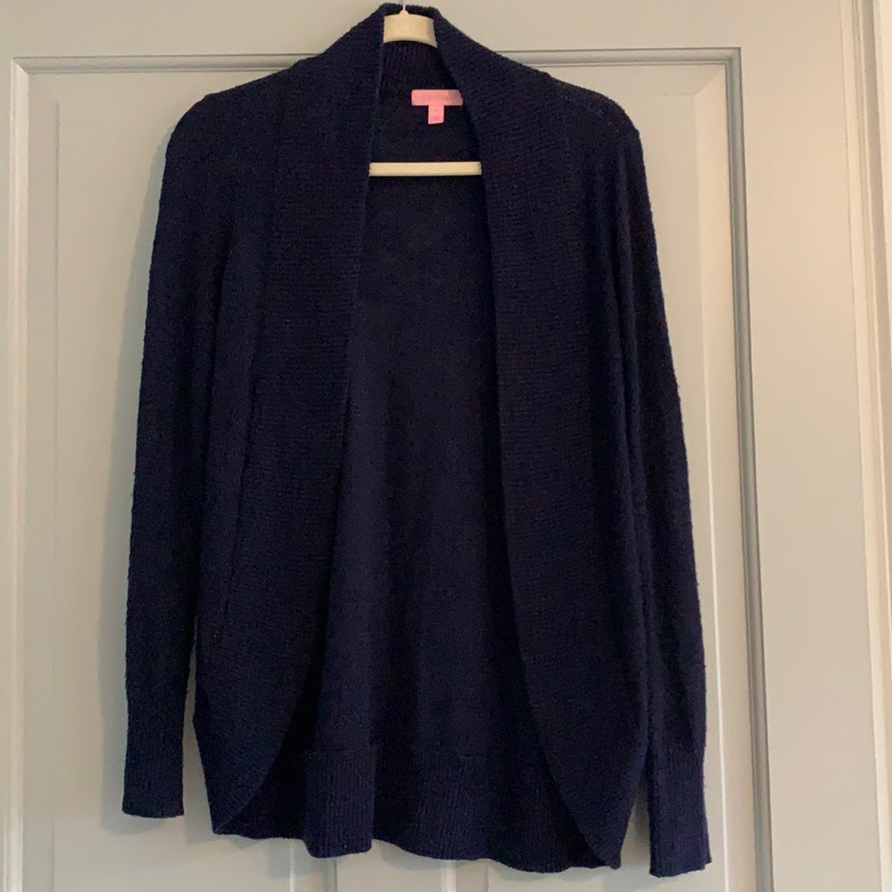 Lilly Pulitzer navy cardigan size small